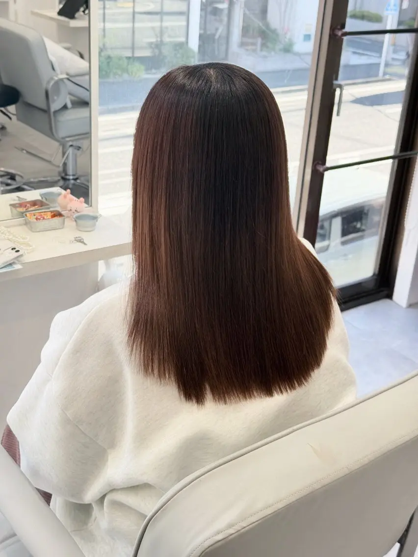ロング Aya/縮毛矯正 /透明感カラーのヘアスタイル