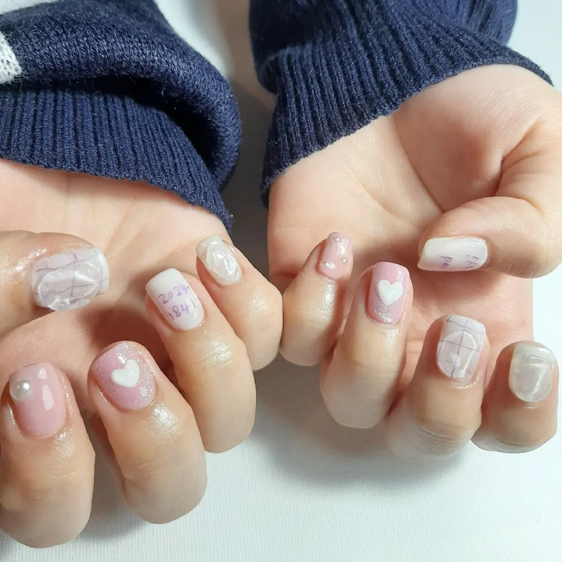 ネイル ジェルネイル 持ち込み ショートネイル owlnail /持込みデザイン専門のネイルデザイン