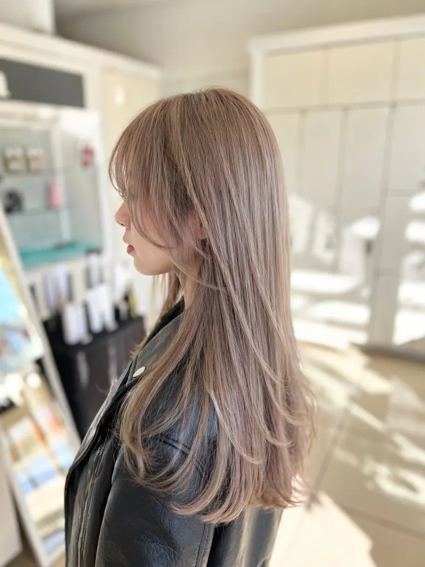 ロング カット ヘアカラー トリートメント 金子 直樹のヘアスタイル