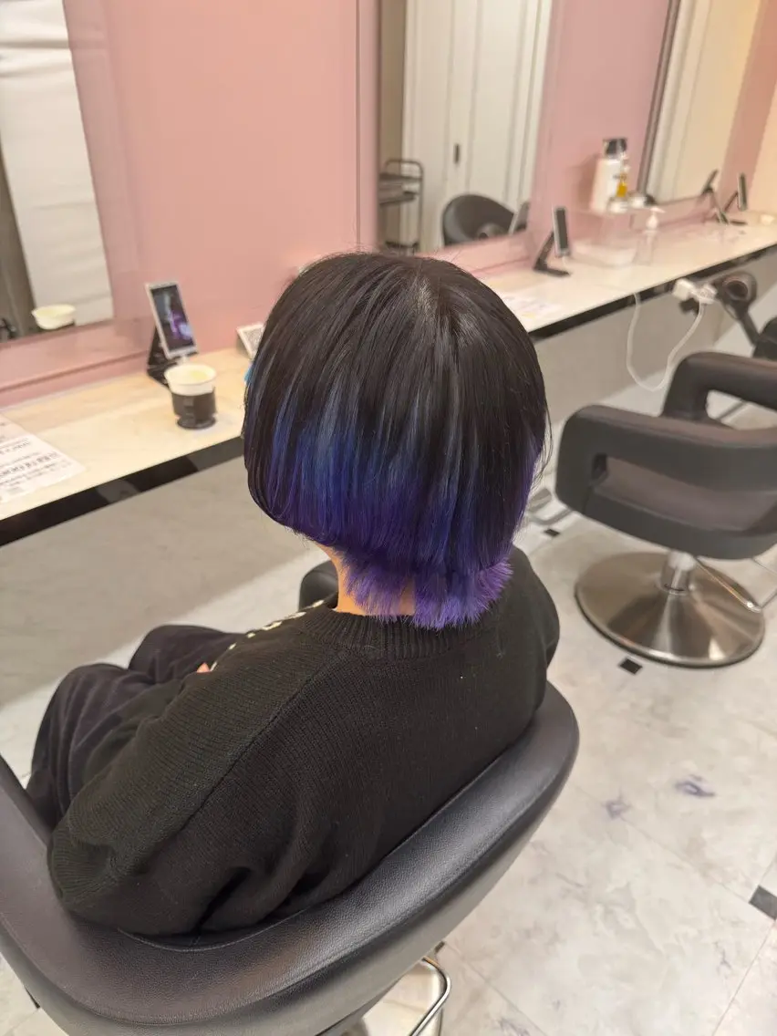 ショート カラー ヘアアレンジ グラデーションカラー ウルフカット ヘアカラー 🥀レイヤー×ハイト ーントレンドヘア🥀のヘアスタイル