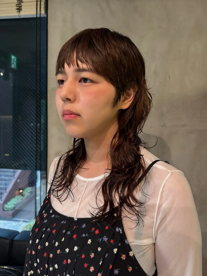 ロング ハイレイヤー レイヤーカット ワイドバング カット レイヤーカット 🫒natsuのヘアスタイル