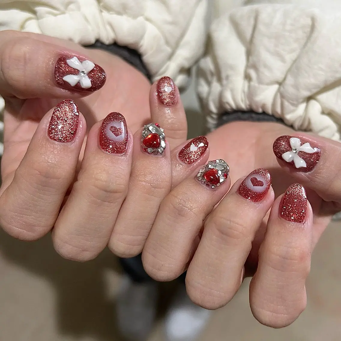 ネイル パラあり！フィルイン 美フォルムのネイルデザイン