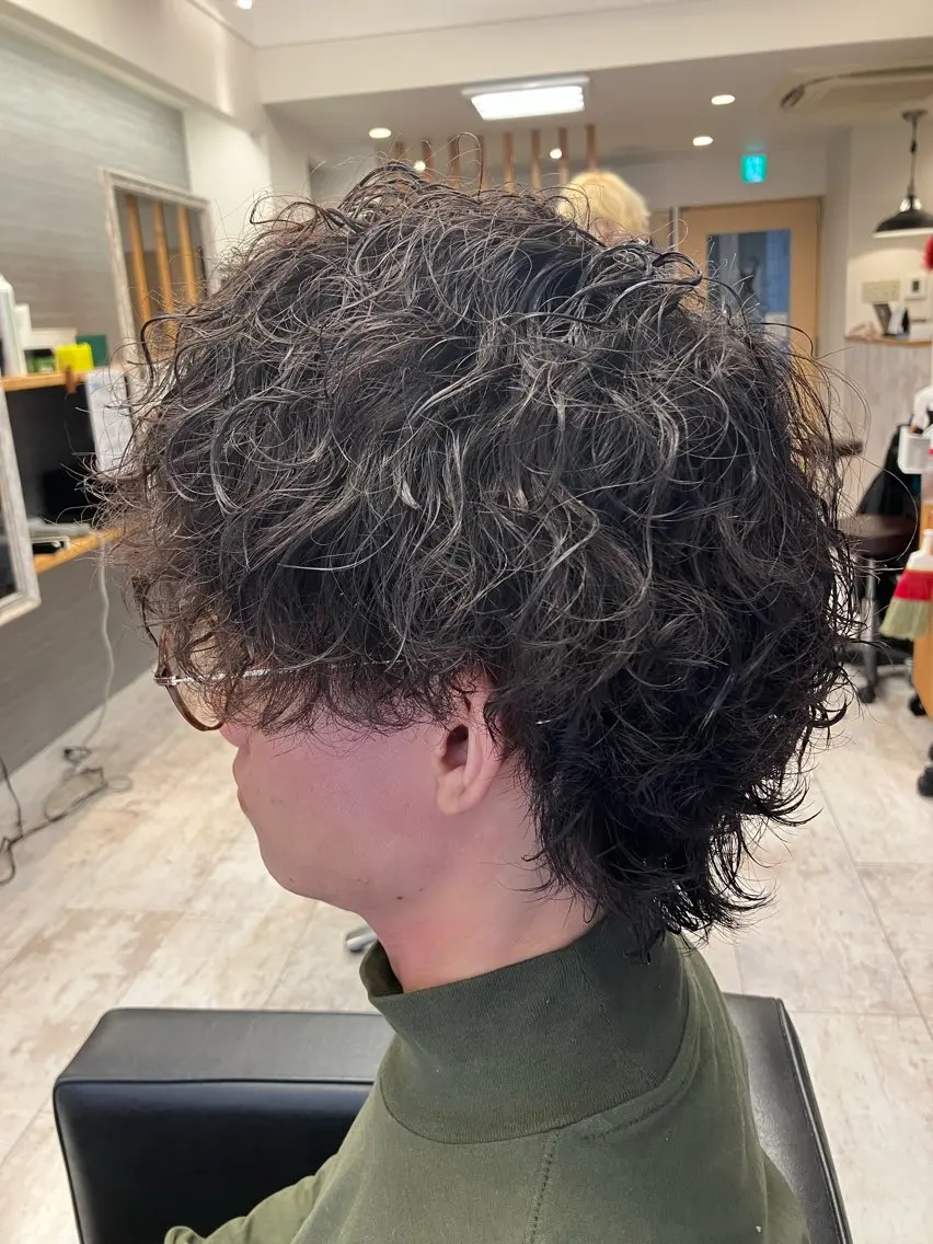 パーマ メンズ カット パーマ メンズ特化/パーマ/ フェードWATARUのヘアスタイル