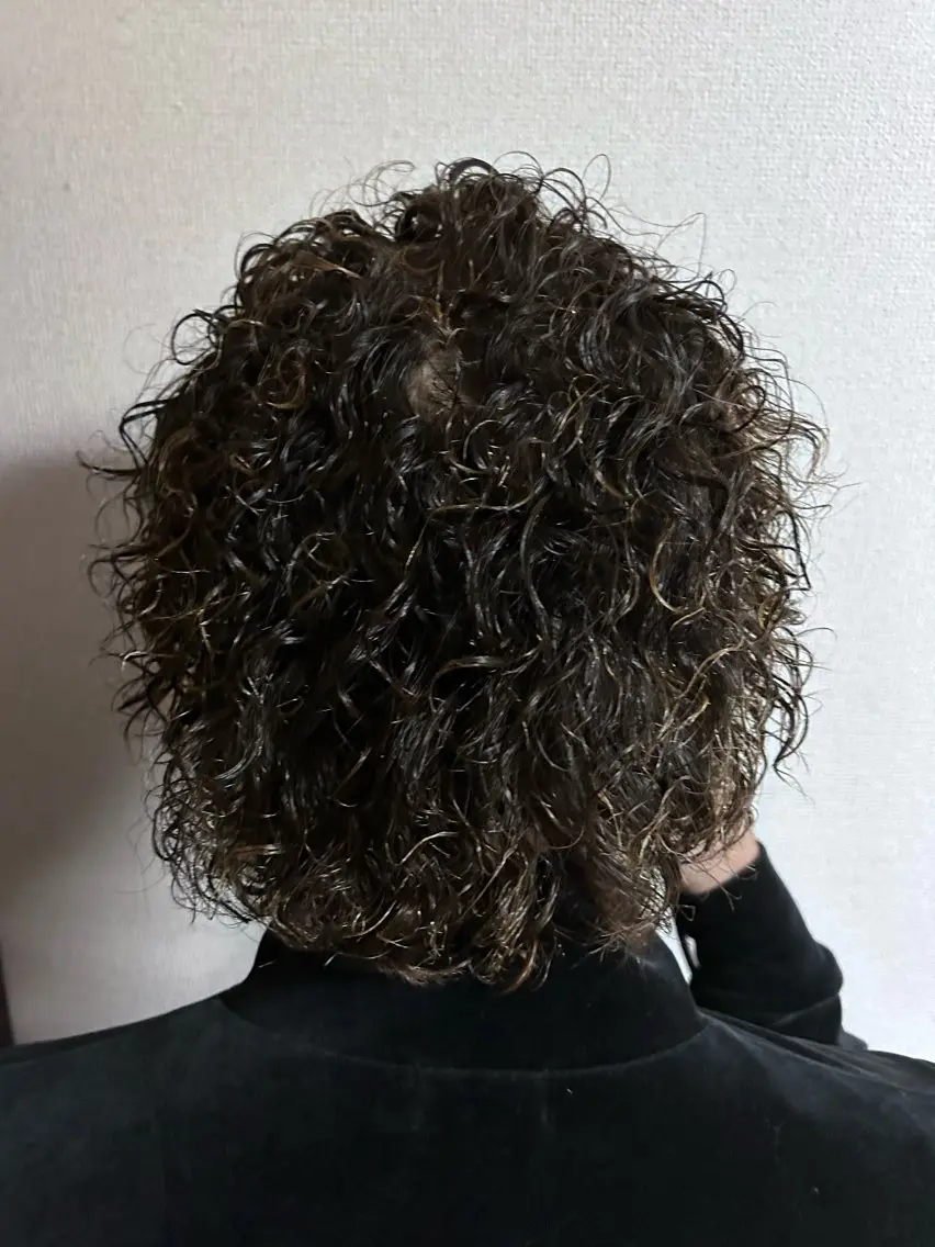 パーマ メンズ メンズパーマ 仙庭 風輝のヘアスタイル