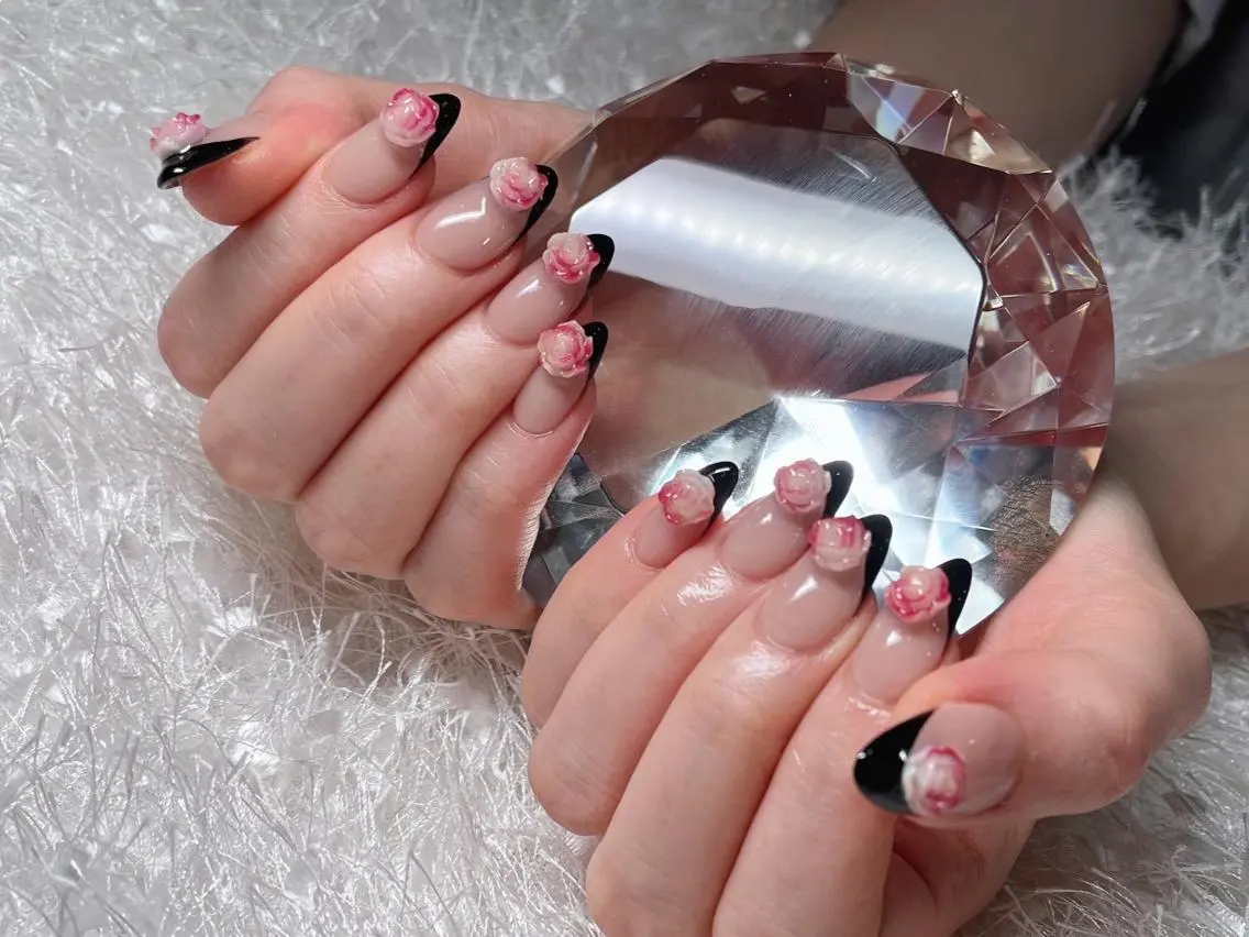 ネイル 長さ出し フレンチネイル ジェルネイル グラデーション 韓国ネイル ハンドネイル Nail&eye Belire 新宿のネイルデザイン