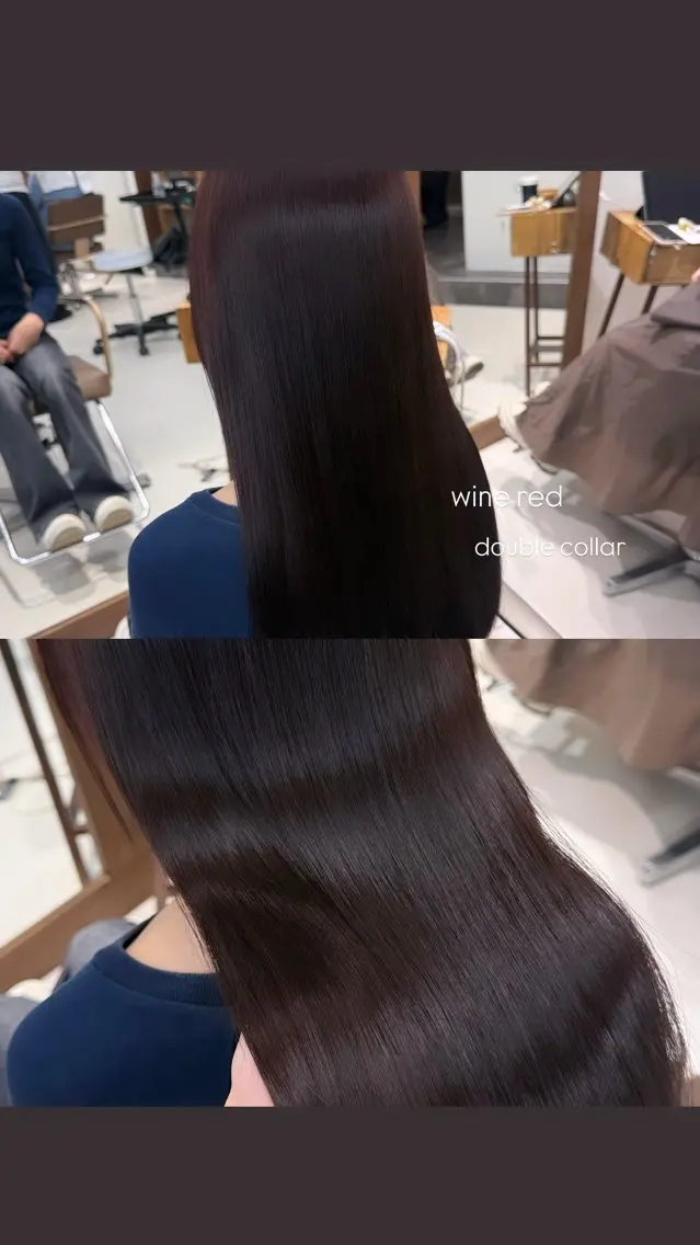 ロング カラー ブリーチ ダブルカラー ブリーチなしカラー レッドカラー 暖色カラー /ヘアアレンジ/花鈴のヘアスタイル