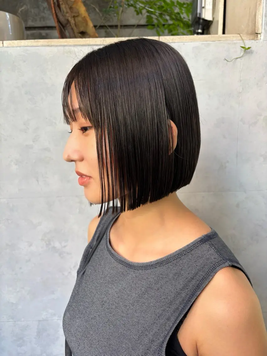 ショート ボブ カット ボブ×レイヤーカット 透明感カラー/Fuuのヘアスタイル