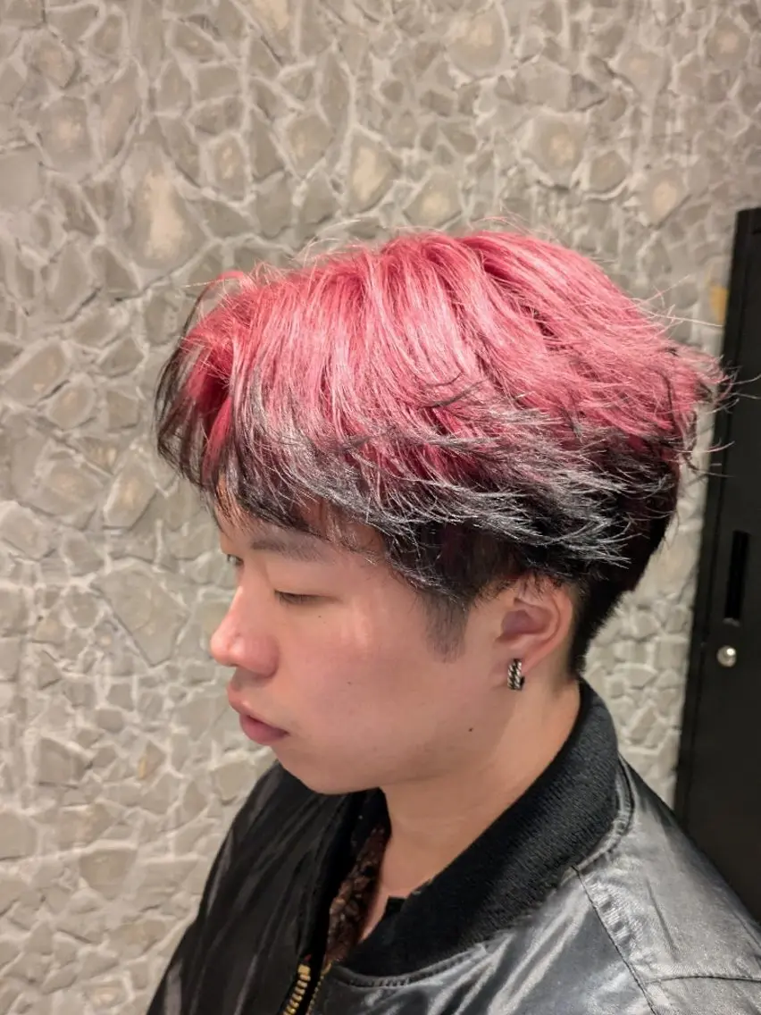 メンズ カラー レッドカラー こだっく /メンズカットのヘアスタイル