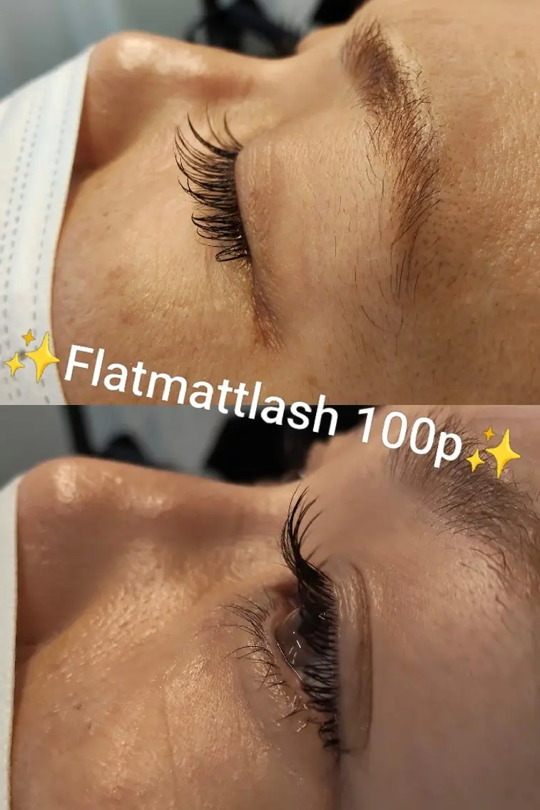 マツエク・マツパ フラットラッシュ NAVYeye Miiのマツエク・マツパデザイン