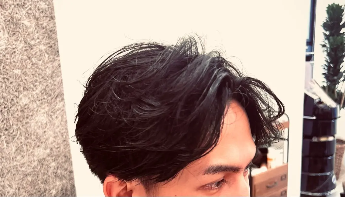 【men's限定】カット+パーマ+トリートメント【ナチュラル、フェザー、シャドウ、ピン】9000の写真