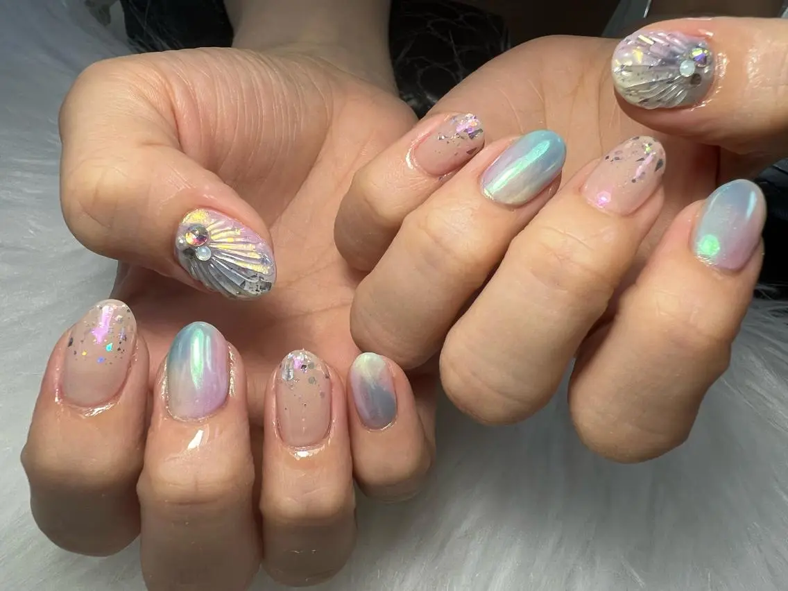 ネイル ハンドネイル Mana‪ ‪·͜· ❤︎‬のネイルデザイン