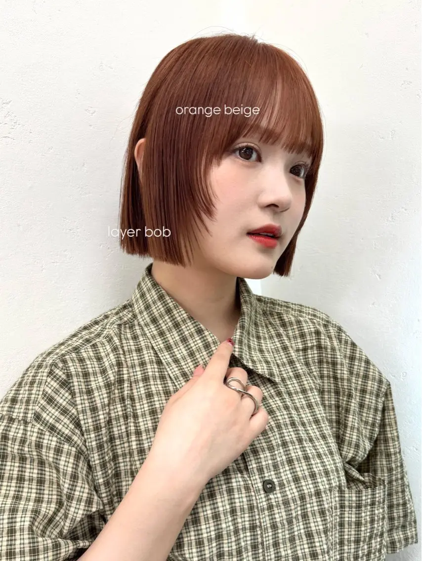ショート カラー カット ヘアカラー トリートメント 松本優香/ボブ/ダ ブルカラー/髪質改善のヘアスタイル