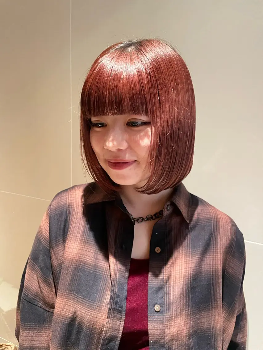 セミロング パーマ 縮毛矯正 レイヤー/縮毛矯正 🪄chihiroのヘアスタイル