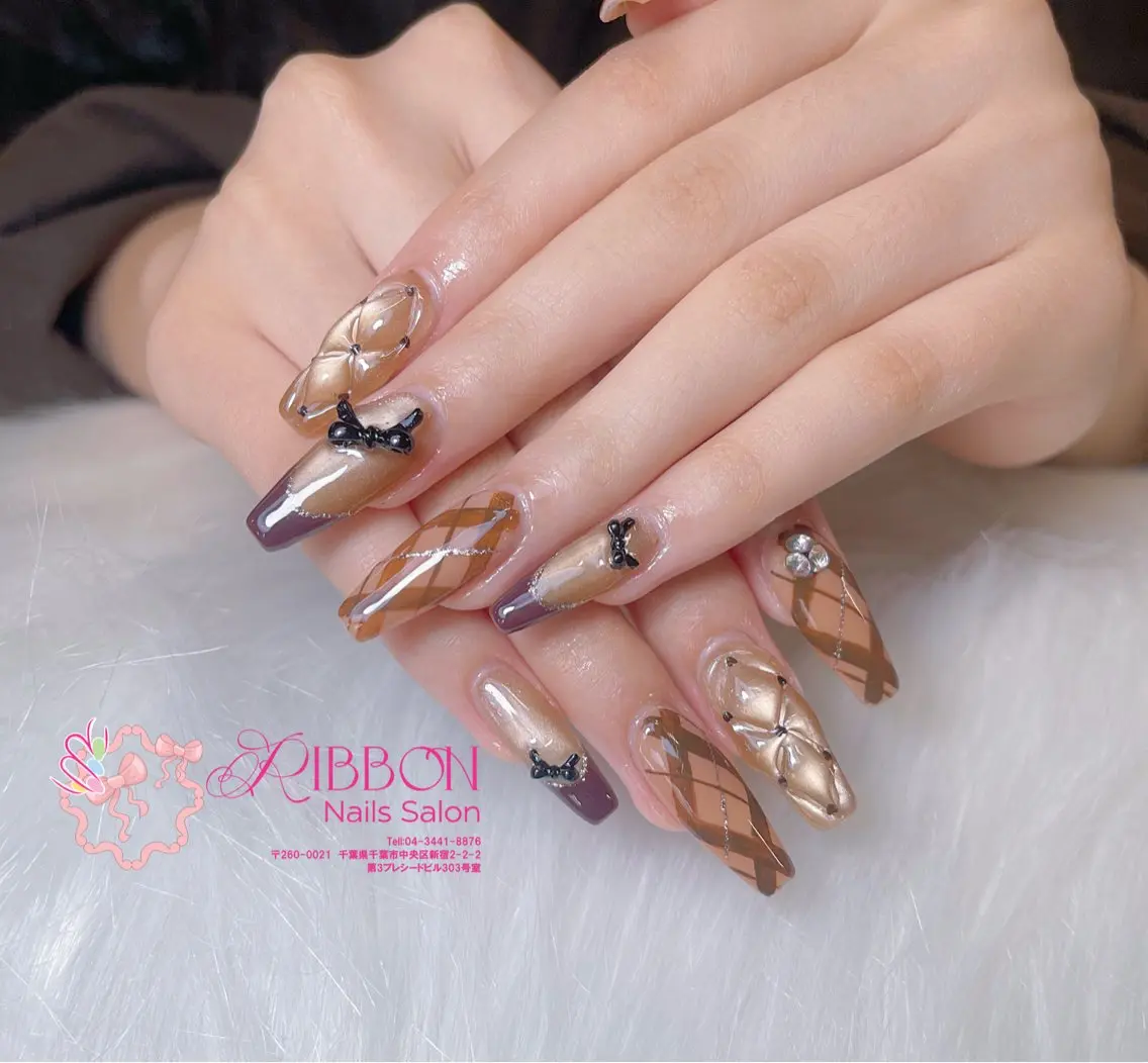 ネイル フットネイル フレンチネイル ジェルネイル マグネットネイル 持ち込み ハンドネイル Ribbonnail salonのネイルデザイン