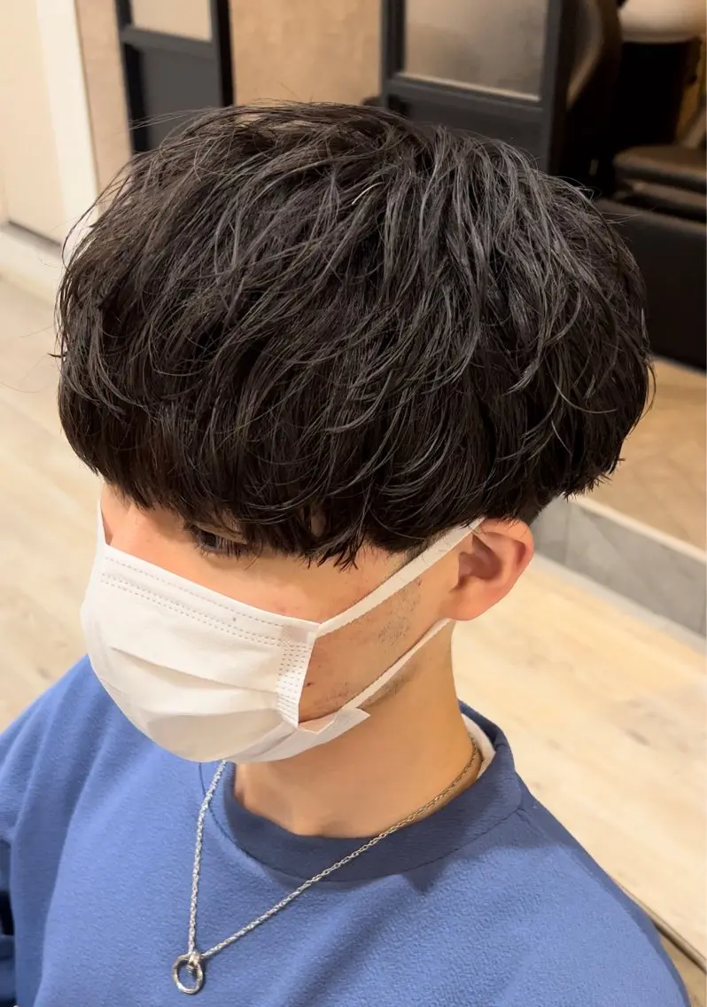 パーマ メンズ メンズパーマ 奥村 悠晏のヘアスタイル