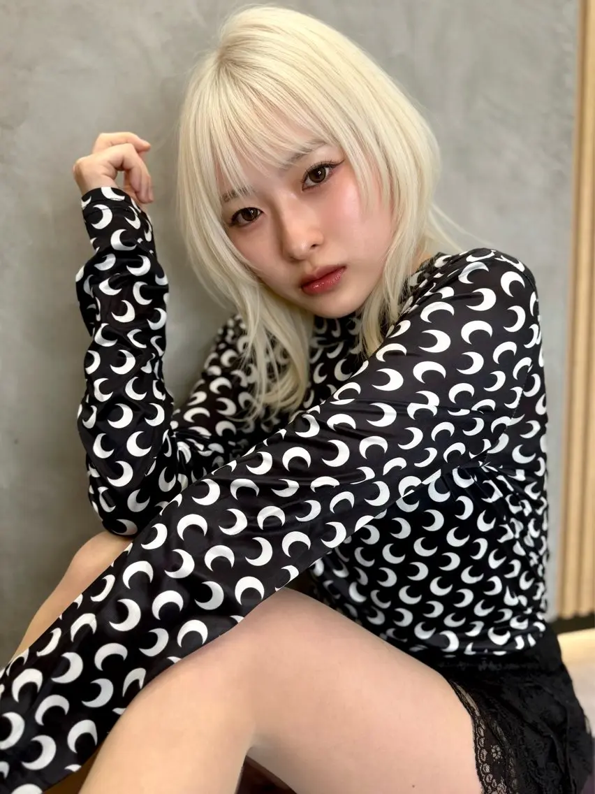ミディアム 🩵レイヤー/ショー ト/🫧harukaのヘアスタイル