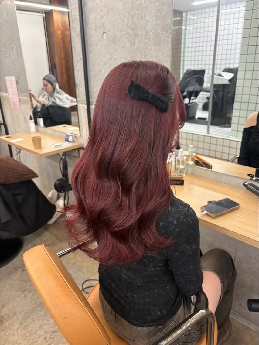 ロング カラー ヘアカラー ほのか ♡*.のヘアスタイル