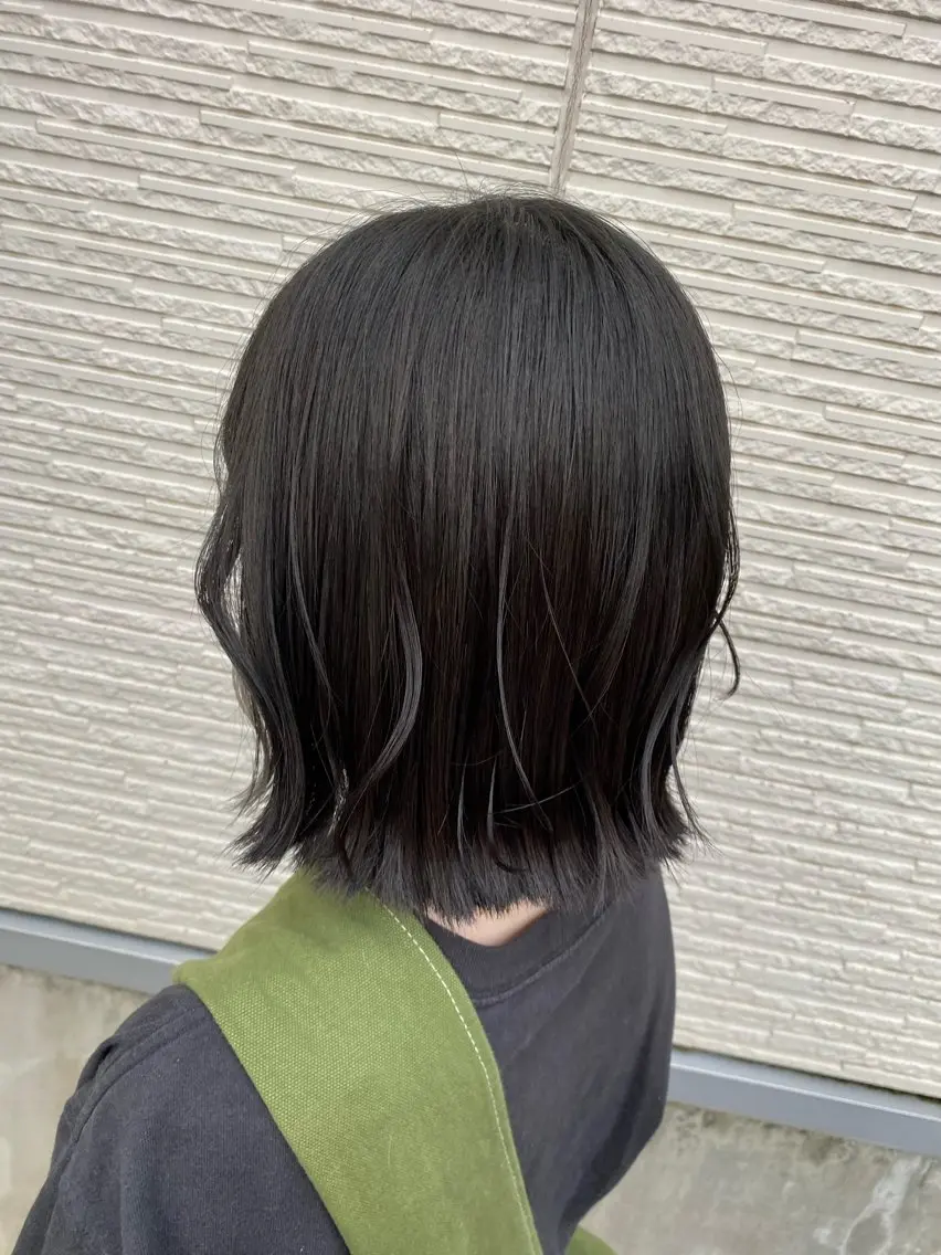 カラー 黒髪 ブルーカラー ブルーブラック ✮ピュール✮ YUIのヘアスタイル