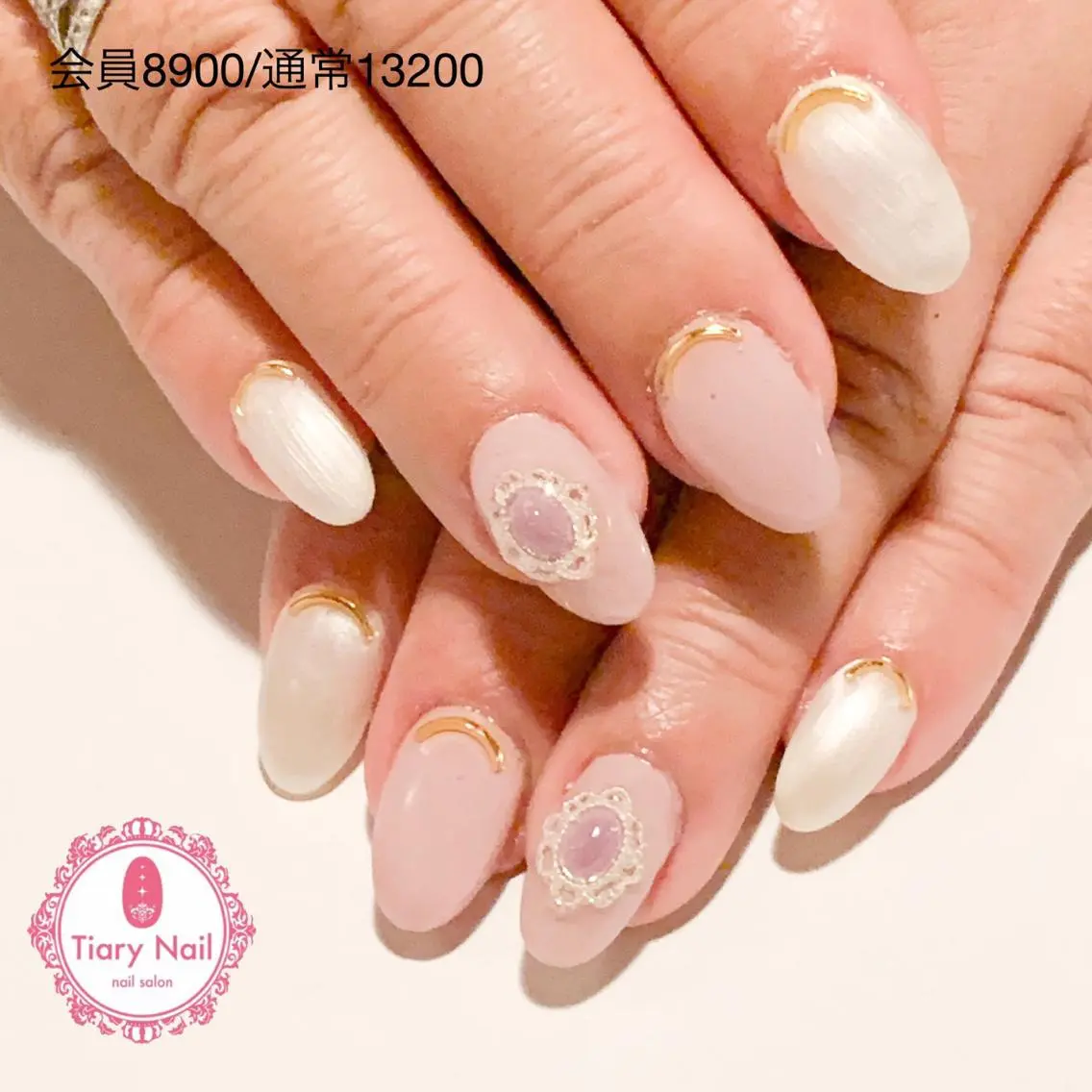 ネイル 桜ネイル 長さ出し オフィスネイル スカルプネイル シンプルネイル 💗🪽Tiary Nail🪽💗のネイルデザイン
