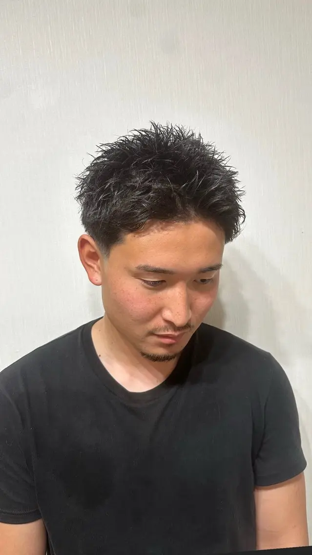 メンズ フェードカット スパイキーショート メンズ特化/フェード /パーマ/かいりのヘアスタイル