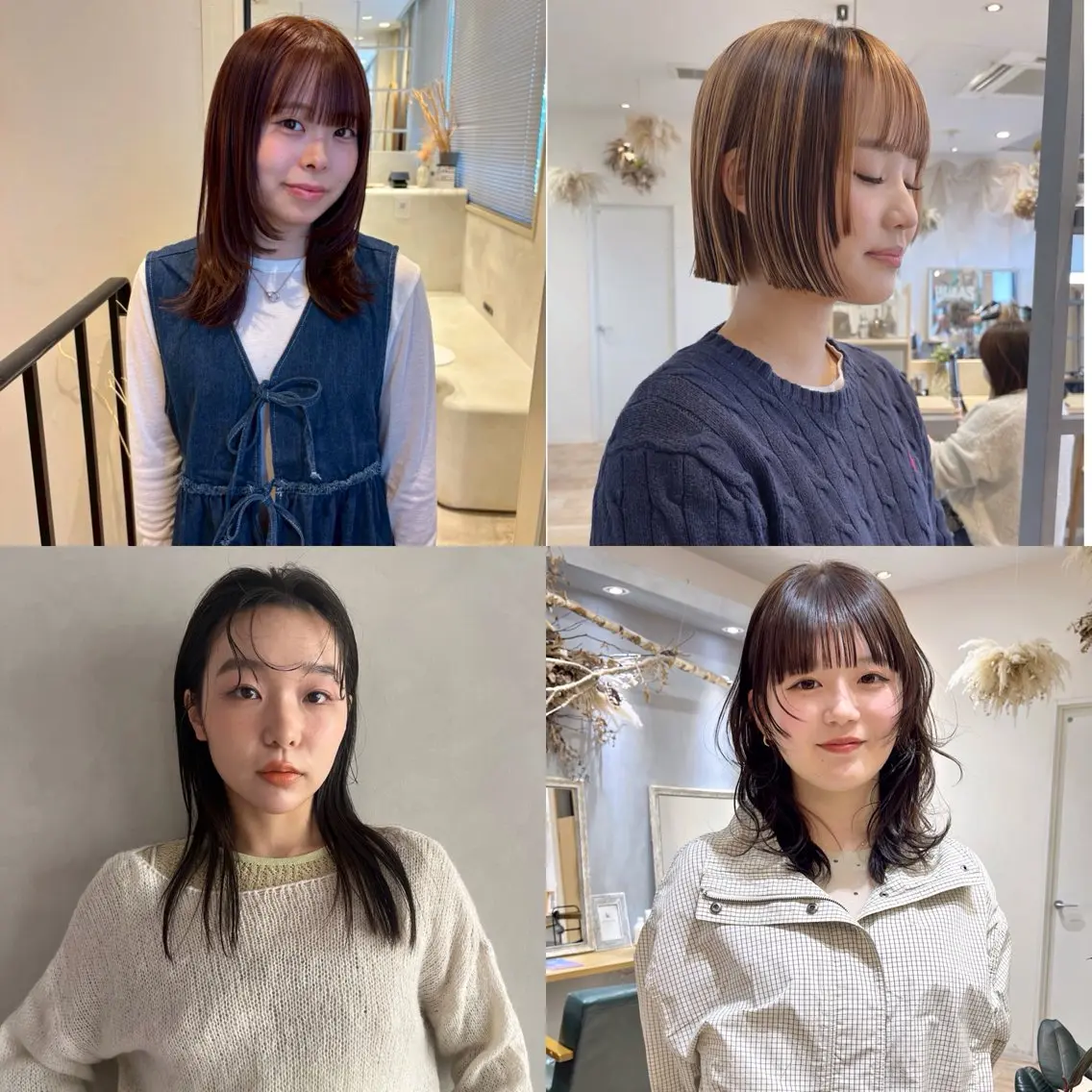 セミロング カラー ヘアカラー glad hairのヘアスタイル