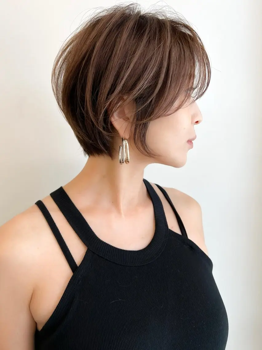 ショート ショートヘア 縮毛矯正 縮毛矯正 岐阜オーナー kentaのヘアスタイル
