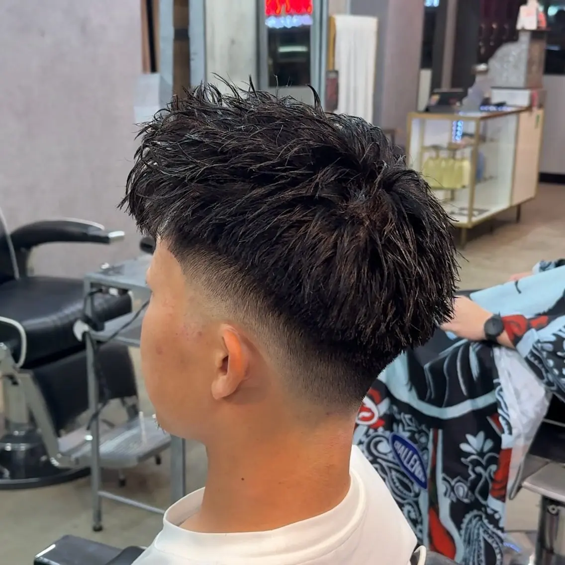 ショート パーマ ヘアアレンジ メンズ MENIN メンズ サロン 望月 涼太のヘアスタイル