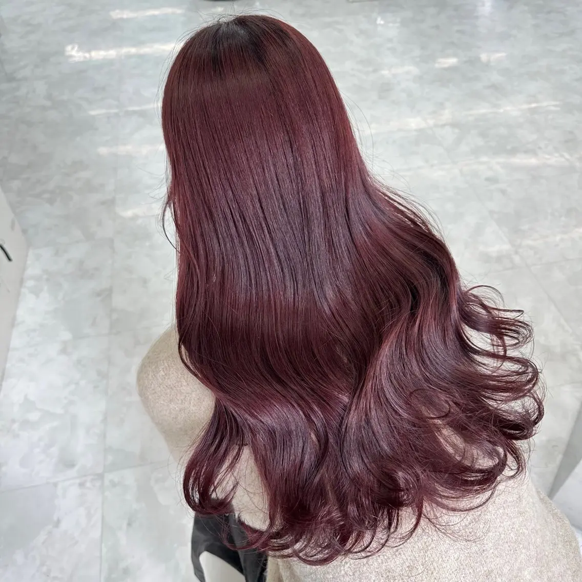ロング カラー カット ヘアカラー トリートメント ヘッドスパ ヘアセット レイヤーダブルカラー KYONのヘアスタイル