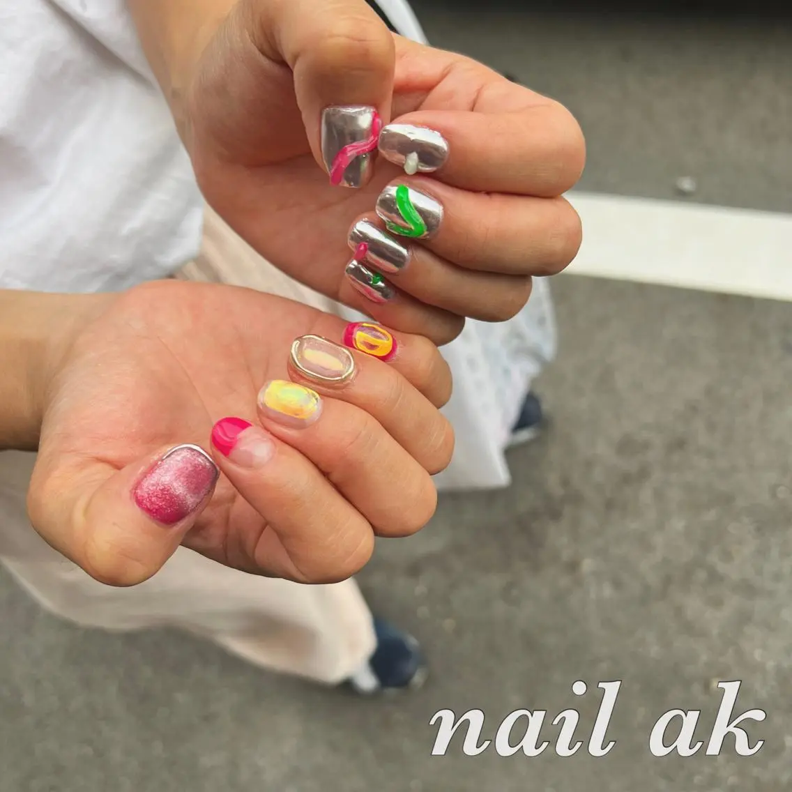 ネイル ハンドネイル ak nail .のネイルデザイン