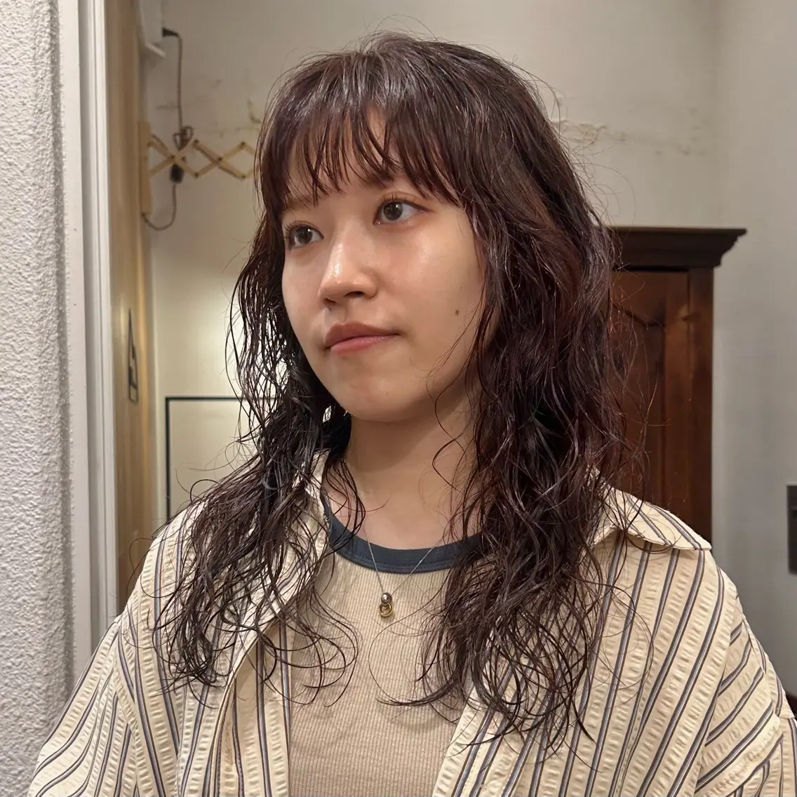 セミロング カラー パーマ セミロングパーマ ニュアンスパーマ 🌿ボブ パーマ高橋啓太🌿のヘアスタイル