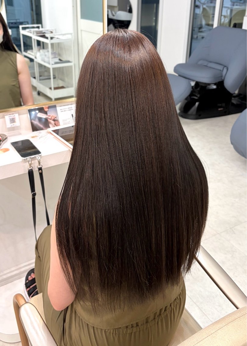 ロング ヘアカラー lemiie suzunaのヘアスタイル