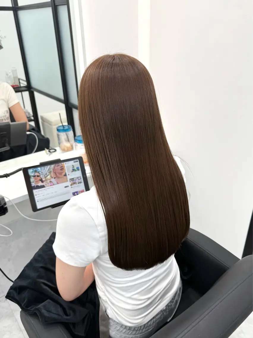 骨格補正カット+ケラチントリートメントの写真