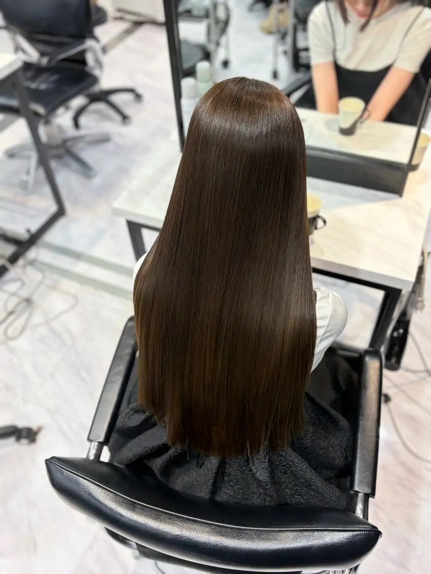 ロング ヘアカラー トリートメント 武内 風馬のヘアスタイル