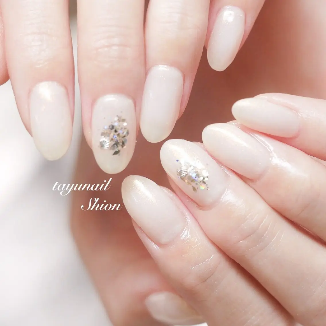 ネイル ブルー ジェルネイル パラジェル シンプルネイル 夏ネイル ネイルサロン 【たゆnail】のネイルデザイン