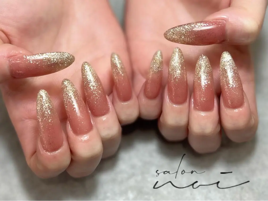 ネイル 長さ出し スカルプネイル ハンドネイル salon noiのネイルデザイン