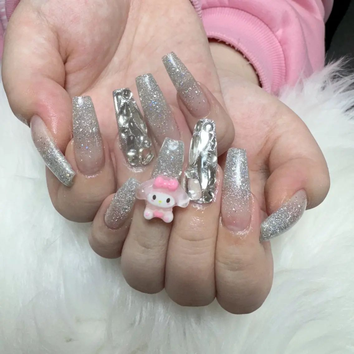 ネイル ハンドネイル 🎀nana🫧 ワンホンネイル🎀のネイルデザイン