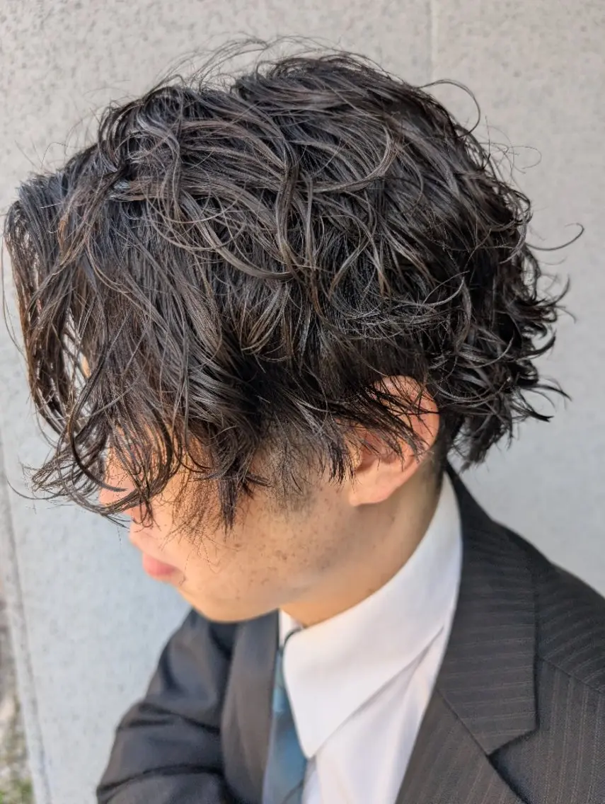 ショート メンズ ヘアカラー パーマ トリートメント 河野日南/メンズ全般 /ヘアケア/髪質改善のヘアスタイル