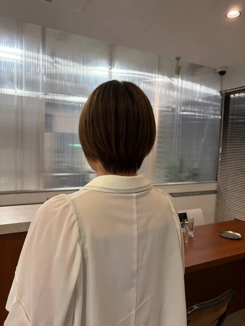ショート ショートヘア 透明感カラー🌼 沙奈のヘアスタイル