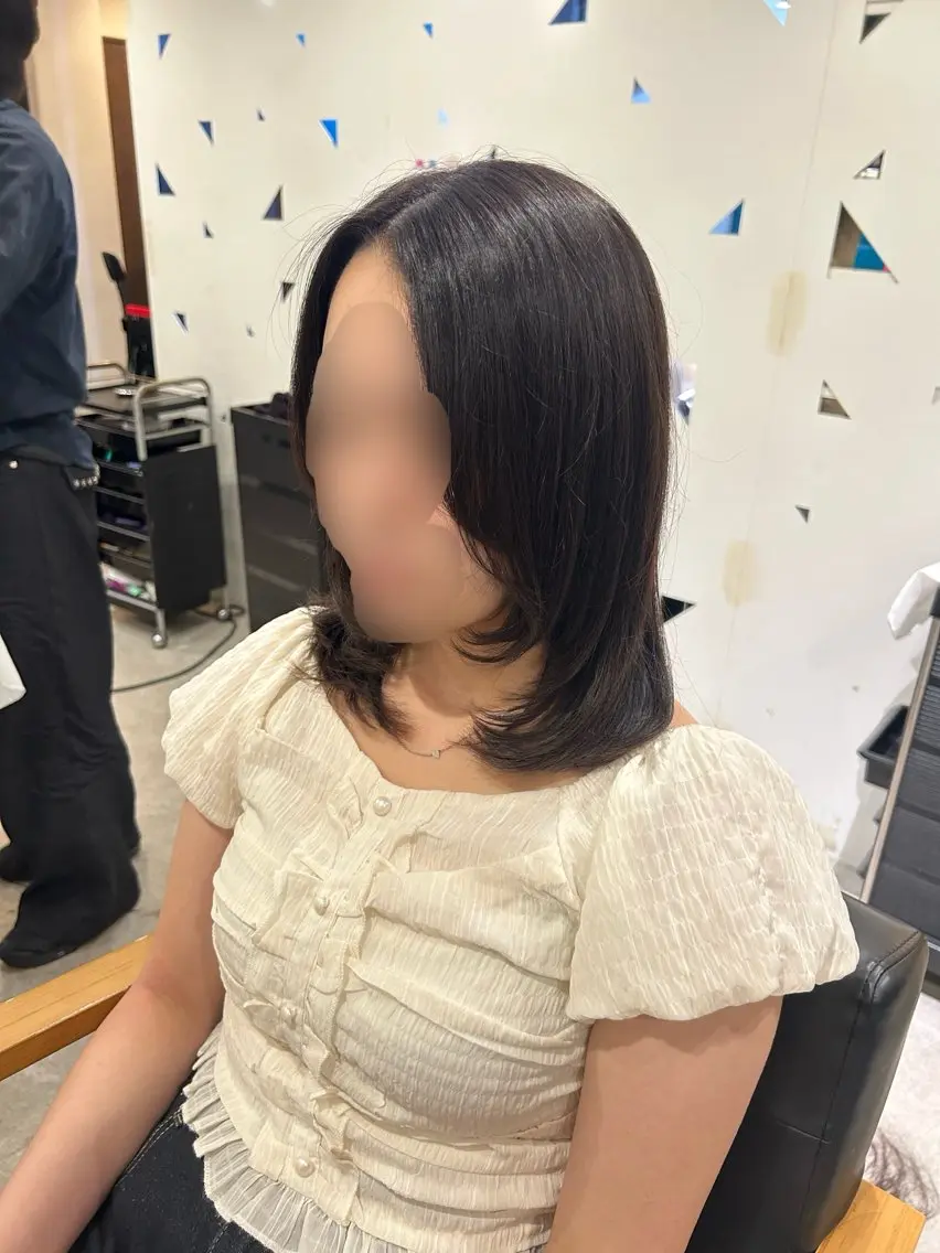 ミディアム 江川 輝星のヘアスタイル
