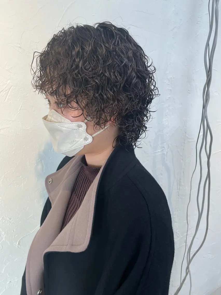 ショート パーマ ショートヘア ウルフカット カット パーマ phiphi. 【ピピ】のヘアスタイル
