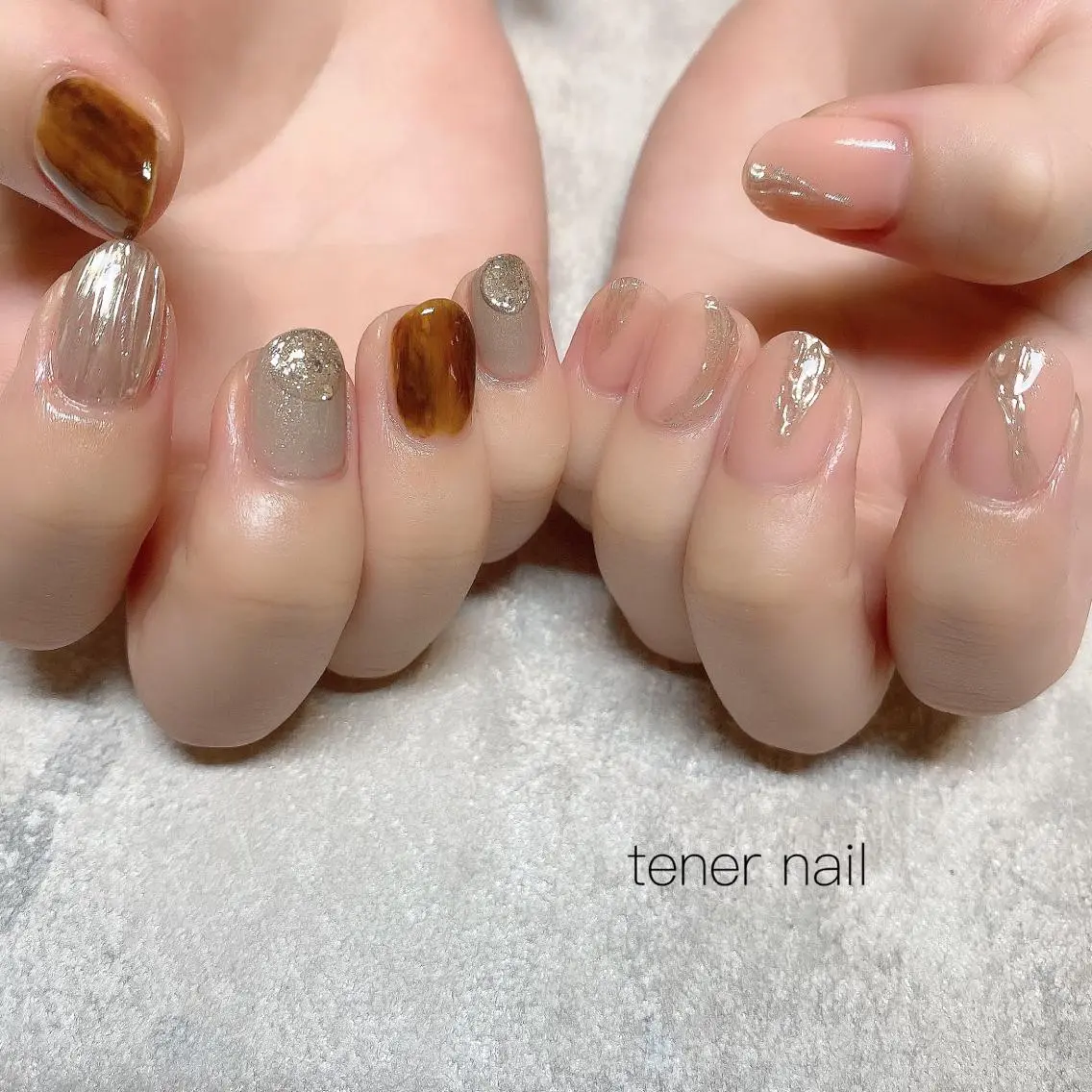 ネイル ミラーネイル テネルネイル tener nailのネイルデザイン