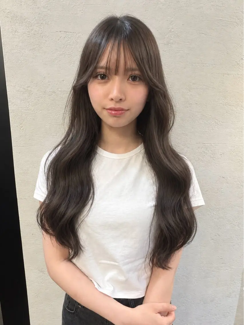 セミロング カラー 似合わせカット トリートメント カット ヘアカラー トリートメント マツノ ユウキのヘアスタイル
