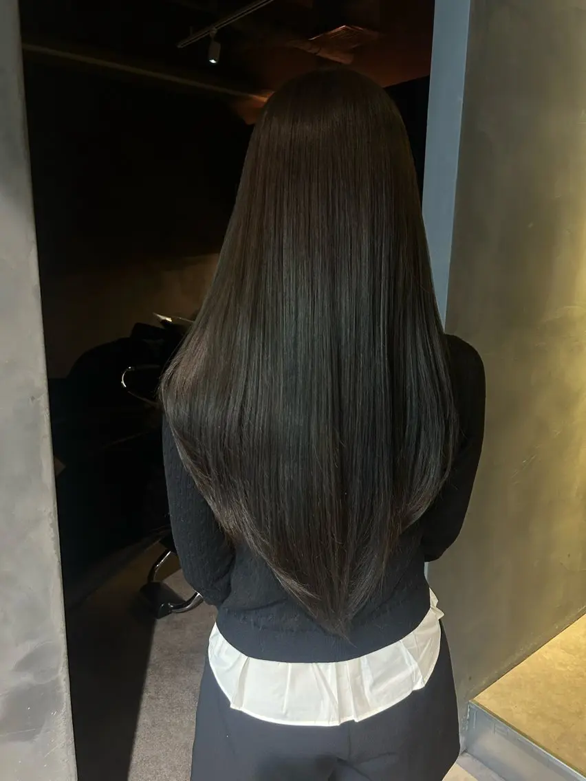ロング ヘアカラー トリートメント 山本 夏樹のヘアスタイル