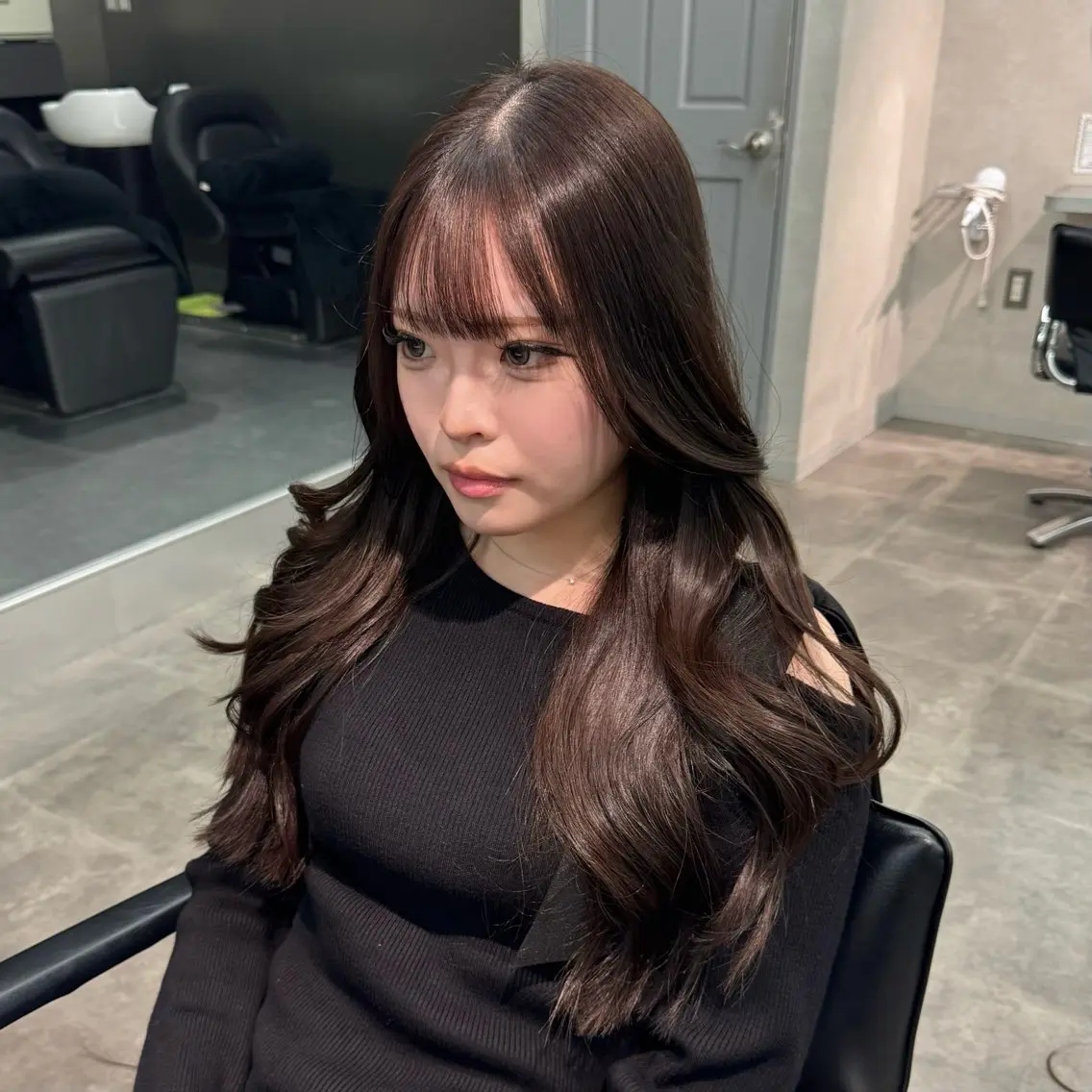 ロング カット ヘアカラー トリートメント 韓国特化🇰🇷千葉 /レイヤーカット竜生のヘアスタイル