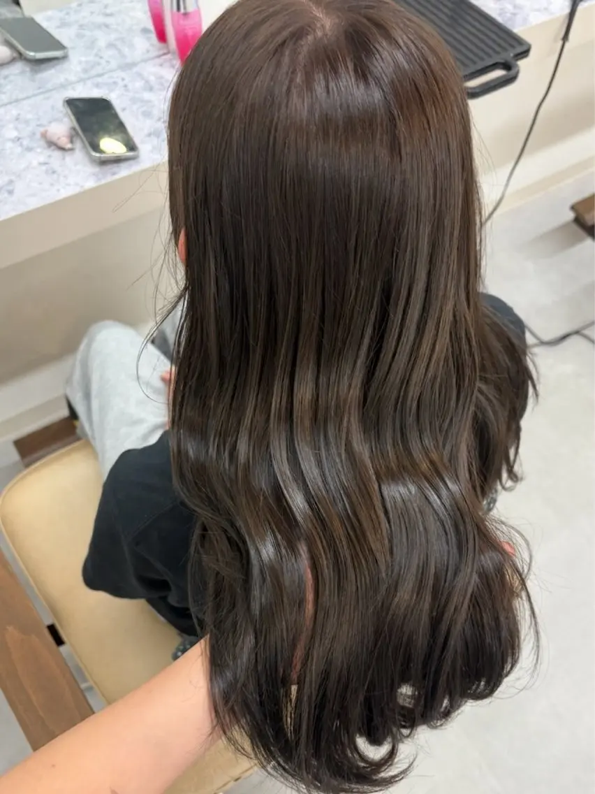 カラー ヘアカラー 酸性ストレート /暖色カラー/ユイカのヘアスタイル