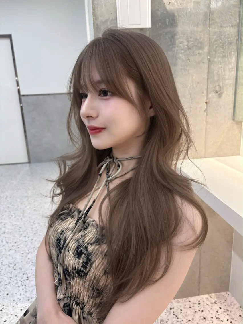 ロング カラー カット ヘアカラー トリートメント yui🎀ブリーチな しダブルカラー/博多のヘアスタイル