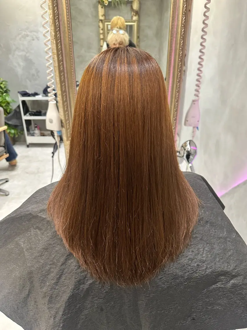 ロング カット 縮毛矯正 トリートメント 髪質改善特化美容師 酸性ストレート近藤俊のヘアスタイル