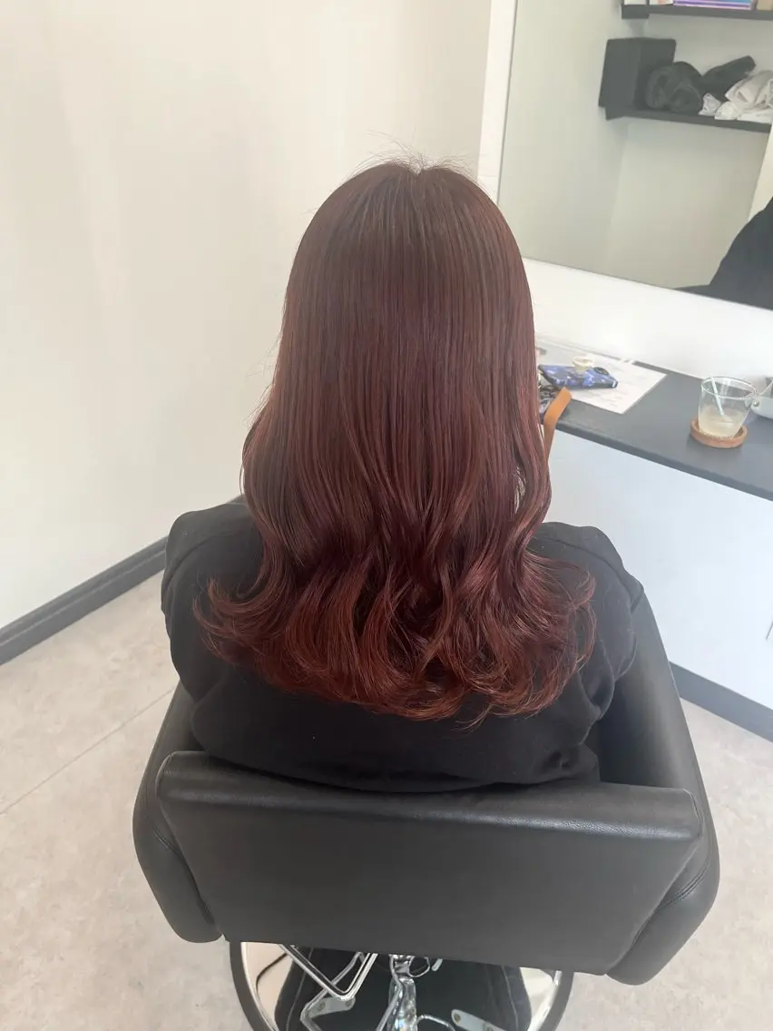 ロング カラー ピンクカラー 多田 朝光のヘアスタイル
