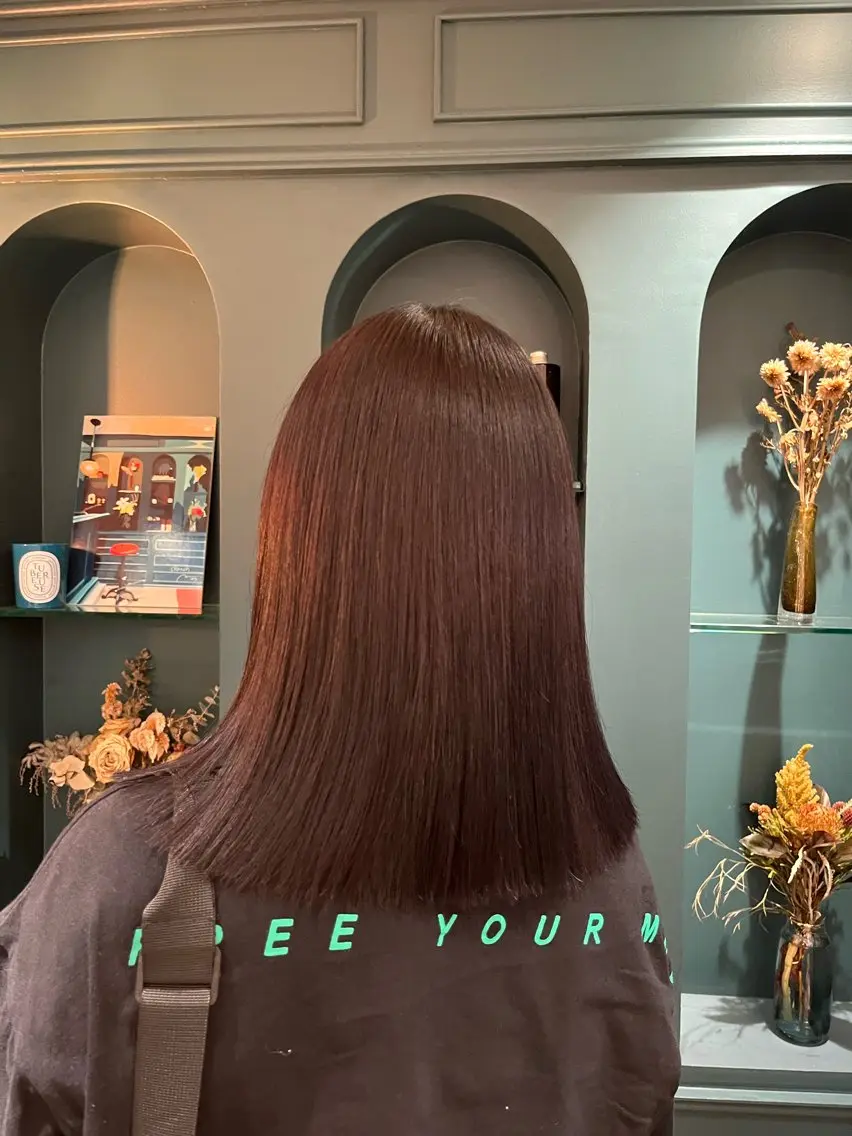 ミディアム カット ヘアカラー トリートメント ヘアセット 🌻暖色カラー🌻 sakuraのヘアスタイル
