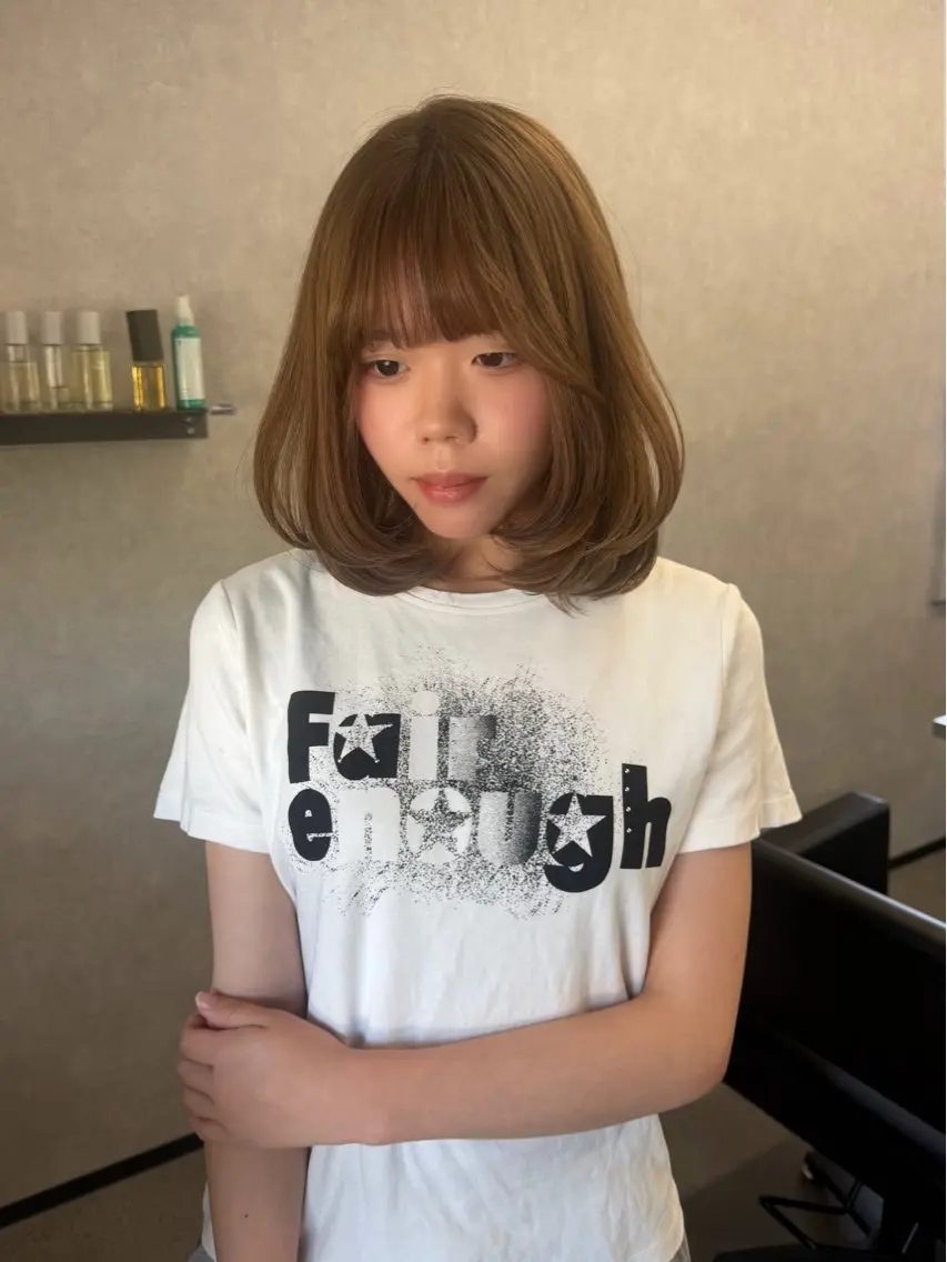 ミディアム カラー ブリーチ ヘアカラー アヤカ （AYAKA）のヘアスタイル